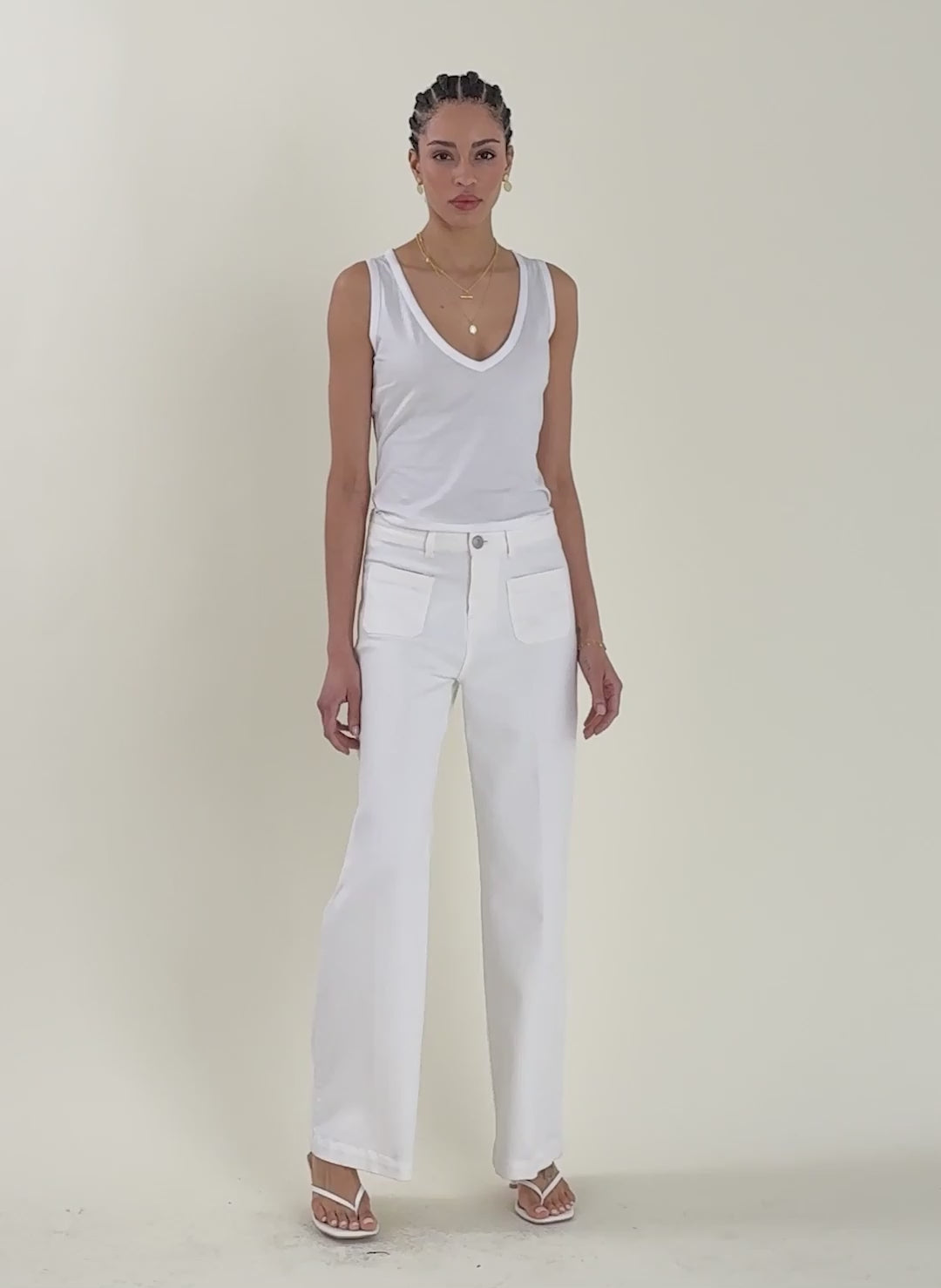 Jada Organic Cotton V-Neck Tank