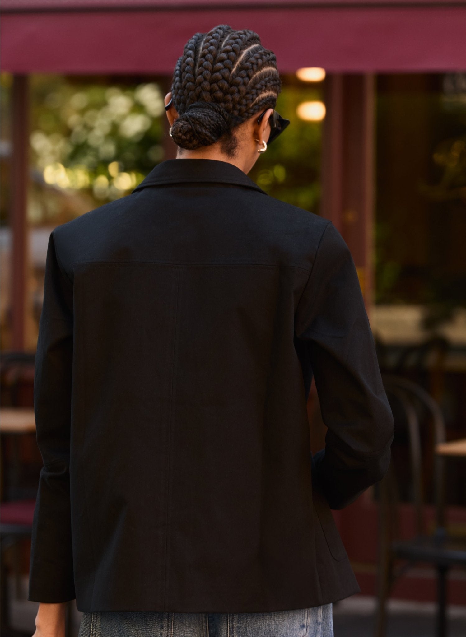 Raphaelle Organic Cotton Jacket - Caviar Black Baukjen