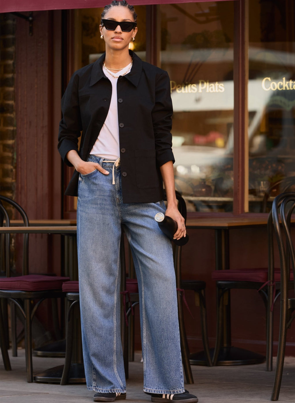 Raphaelle Organic Cotton Jacket - Caviar Black Baukjen