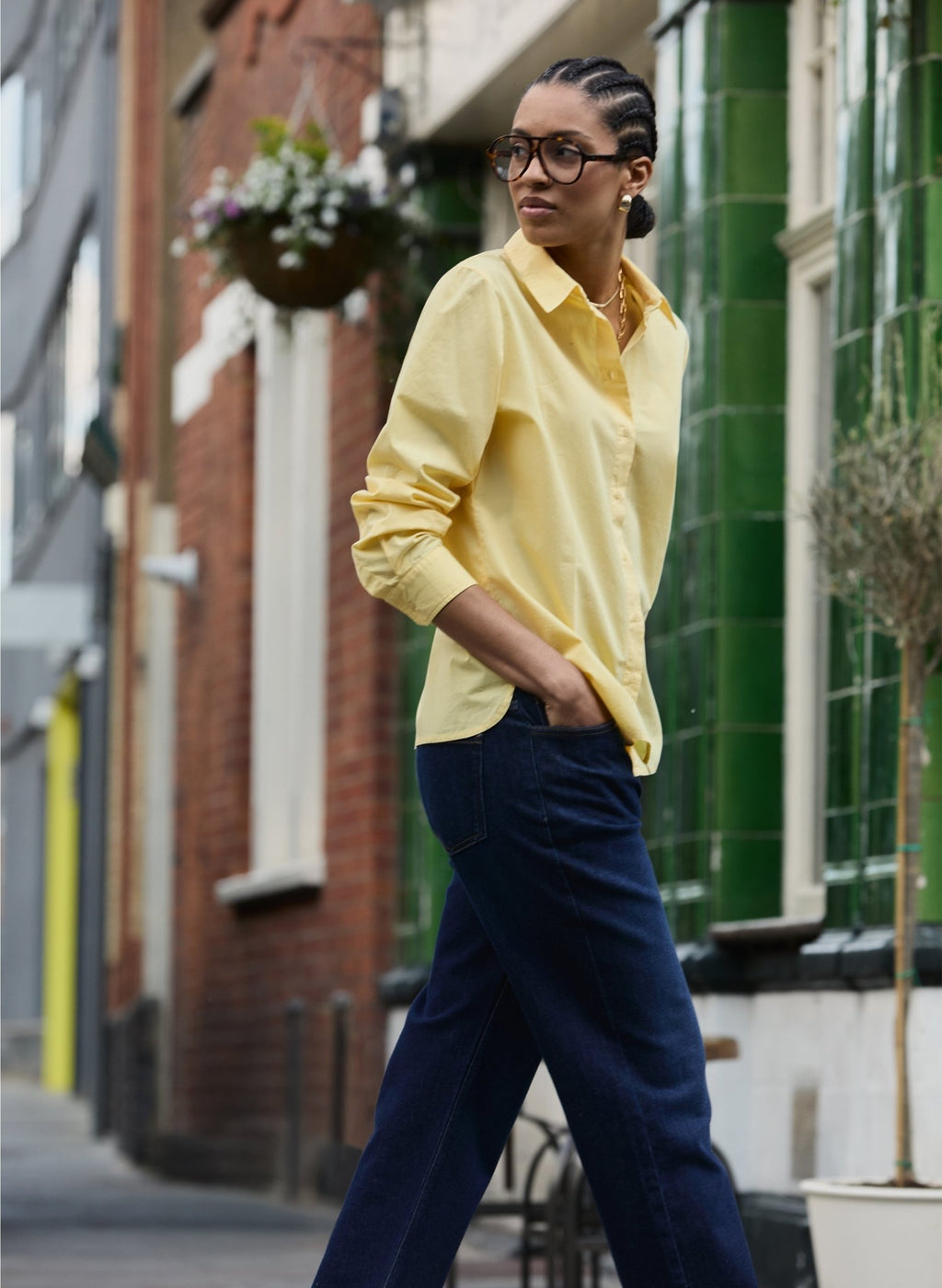 Riemke Organic Cotton Shirt - Butter Yellow Baukjen