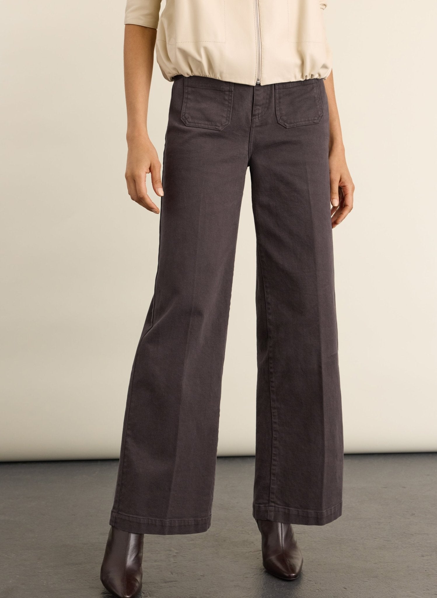 Robyn Organic Cotton Stretch Jeans - Dark Chocolate Baukjen