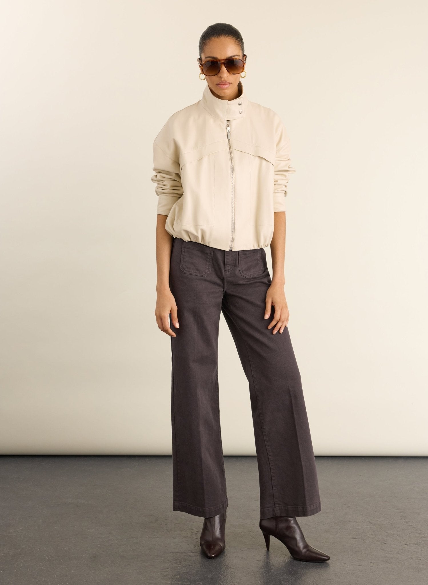 Robyn Organic Cotton Stretch Jeans - Dark Chocolate Baukjen