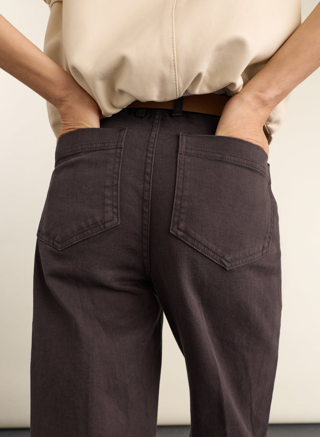 Robyn Organic Cotton Stretch Jeans - Dark Chocolate Baukjen