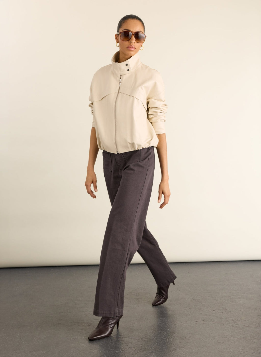 Robyn Organic Cotton Stretch Jeans - Dark Chocolate Baukjen