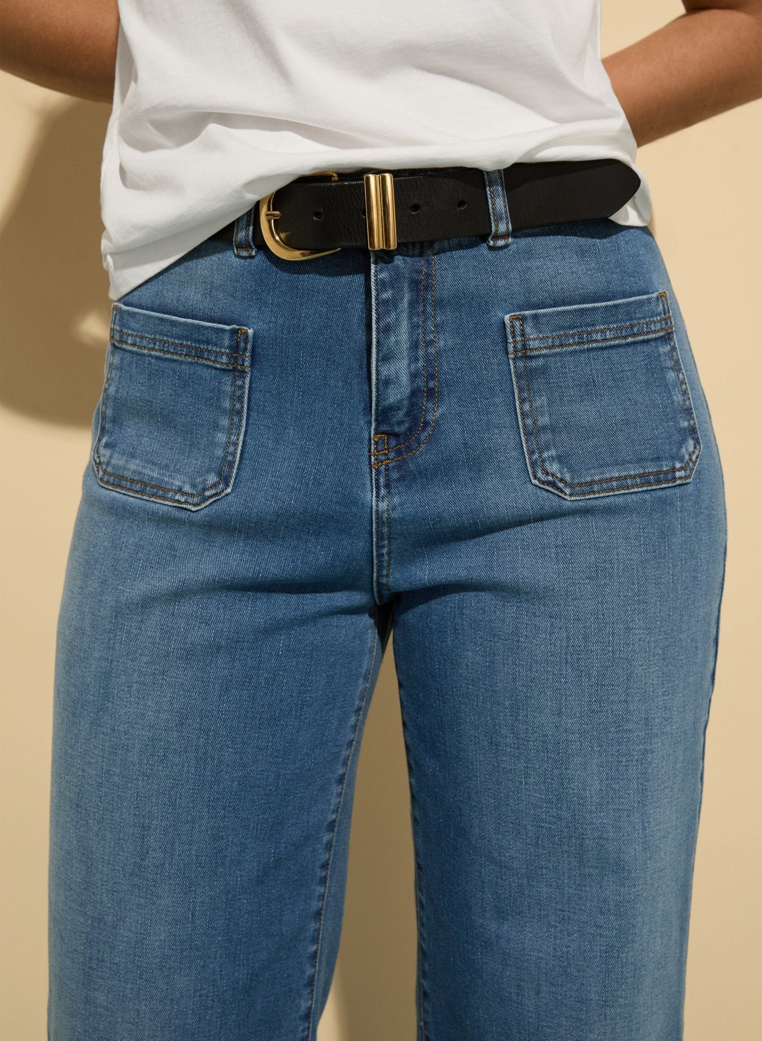 Robyn Organic Cotton Stretch Jeans - Light Washed Indigo Baukjen