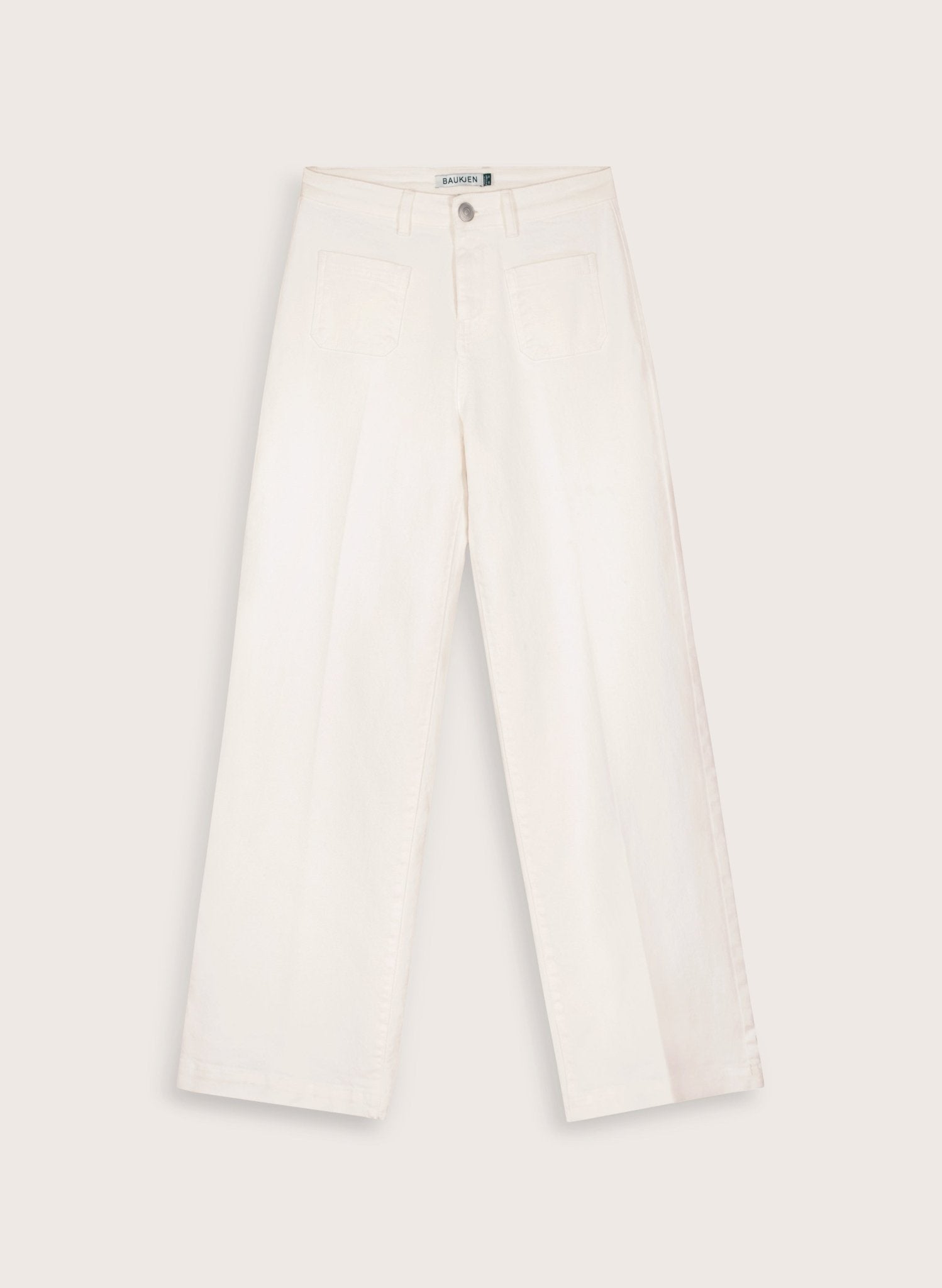 Robyn Organic Cotton Stretch Jeans - Soft White Baukjen