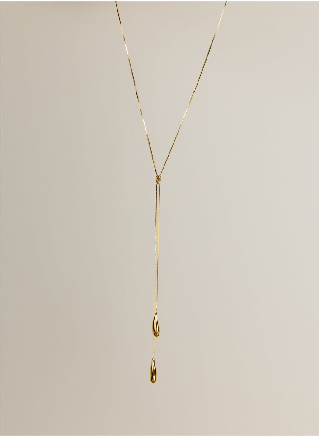 Rose Tear Drop Necklace - One Size Baukjen