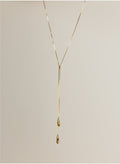 Rose Tear Drop Necklace - One Size Baukjen