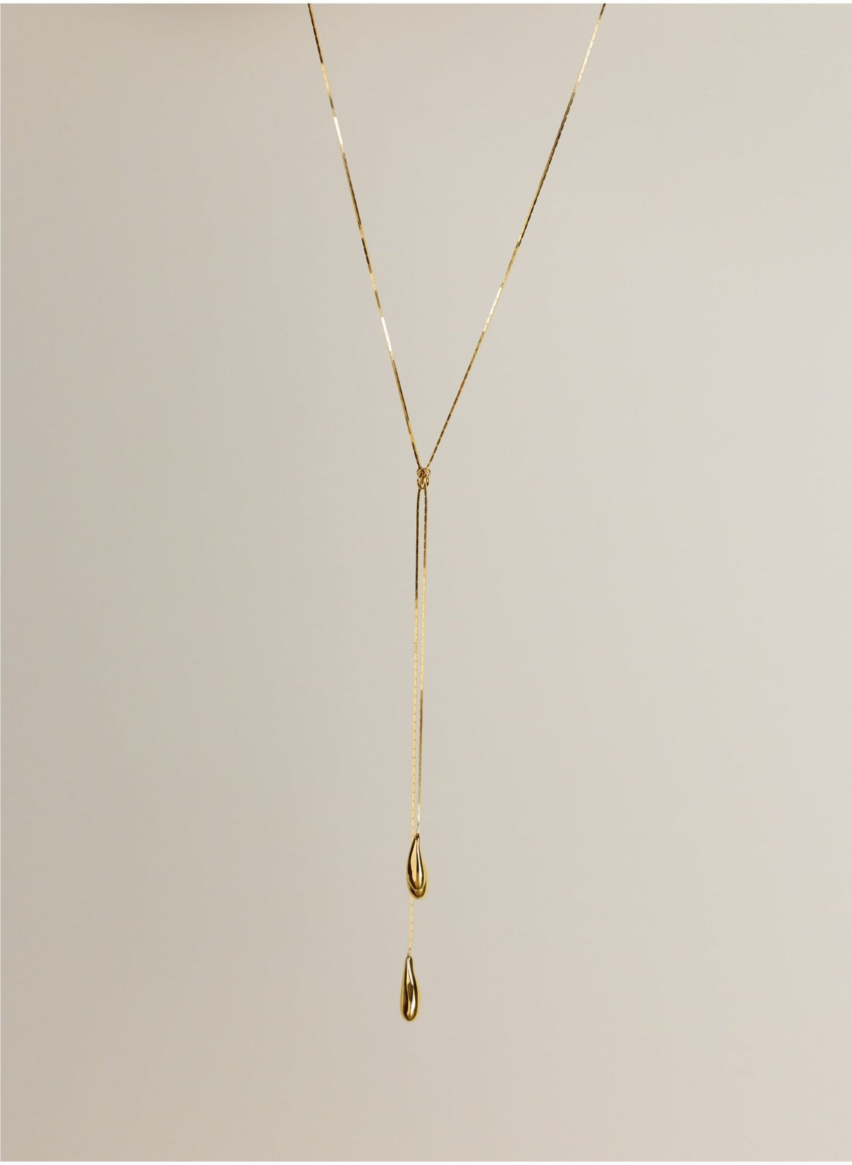 Rose Tear Drop Necklace - One Size Baukjen