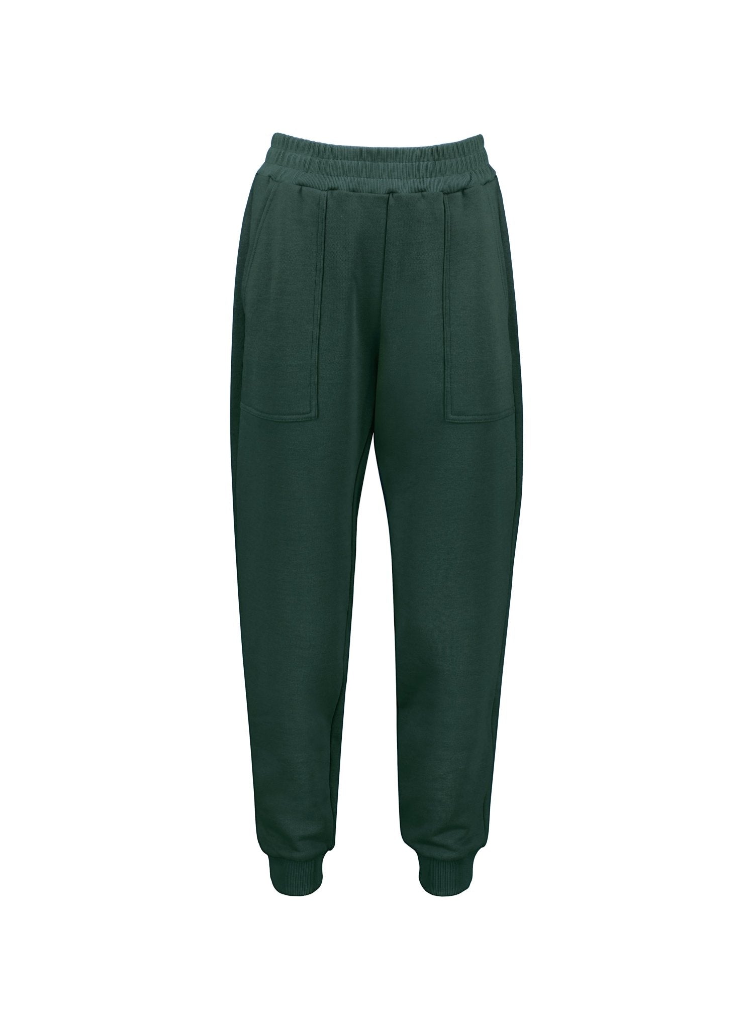Sandra Organic Cotton & Kapok Blend Joggers - Forest Green Baukjen