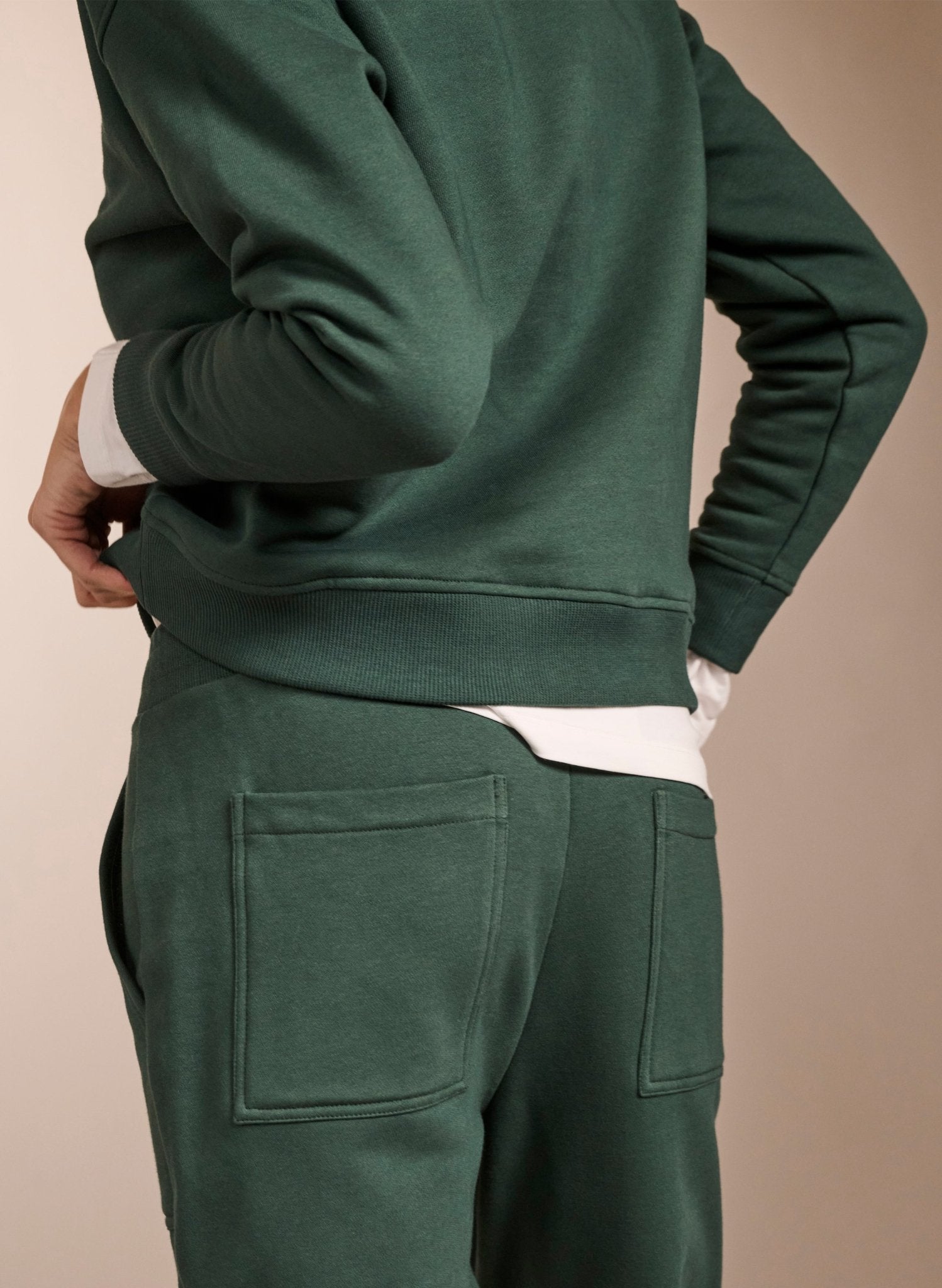 Sandra Organic Cotton & Kapok Blend Joggers - Forest Green Baukjen