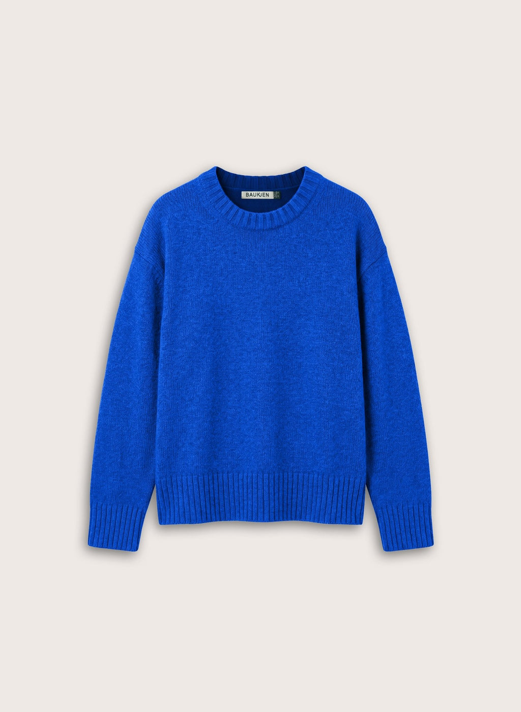 Sara Cashmere Crew Neck Jumper - Cobalt Blue Baukjen