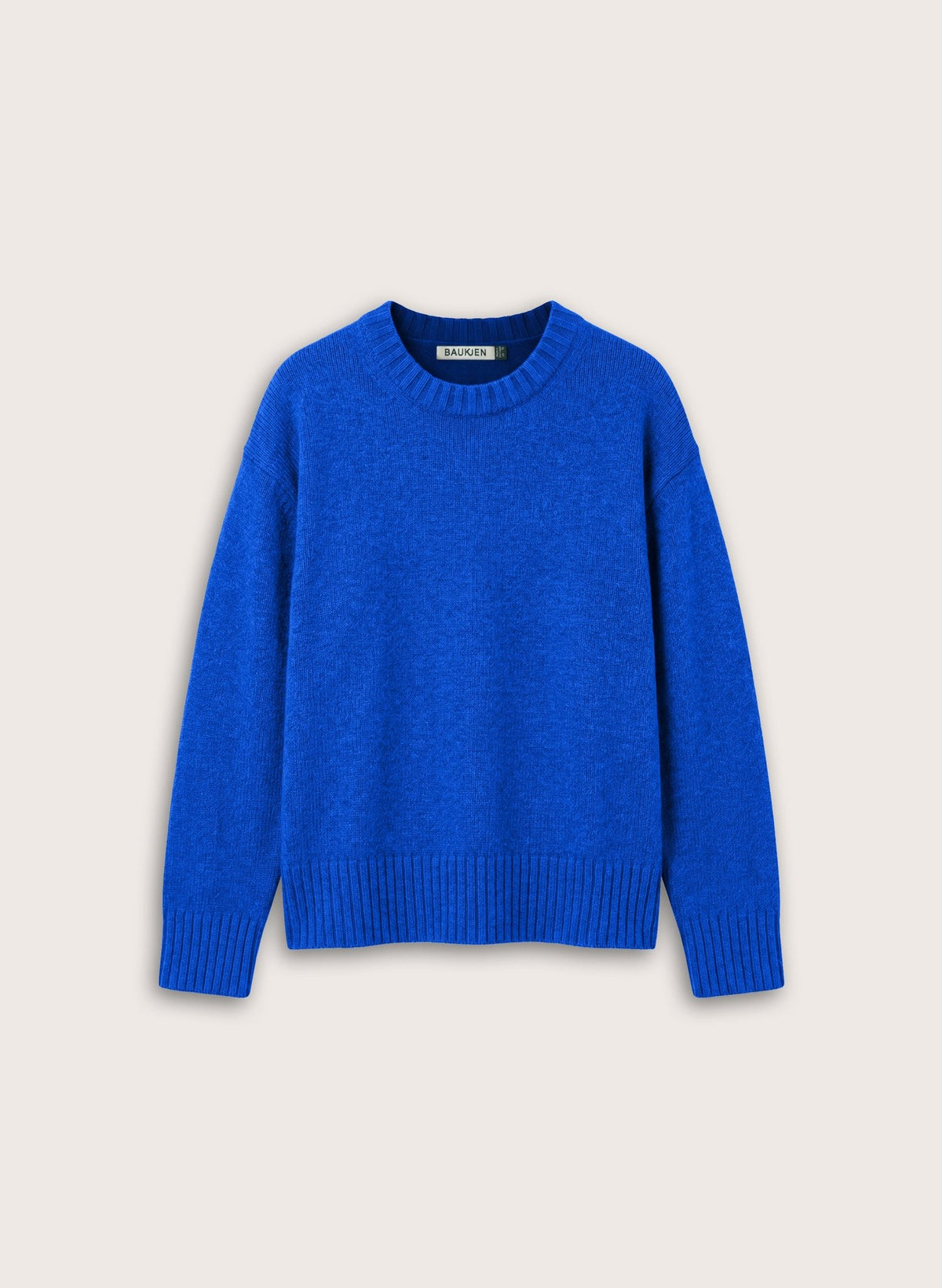 Sara Cashmere Crew Neck Jumper - Cobalt Blue Baukjen