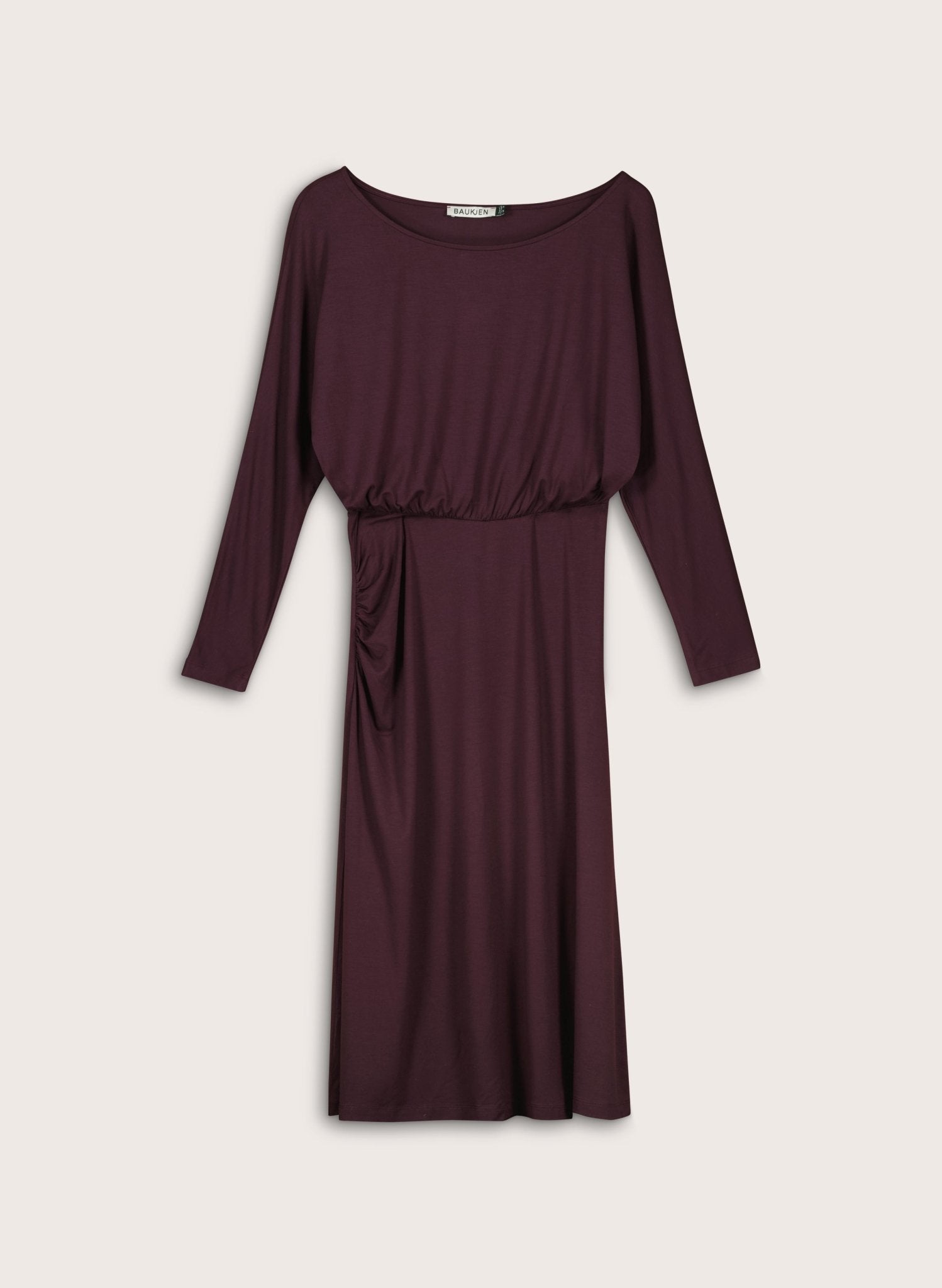 Sarah Jersey Midi Dress - Plum Baukjen