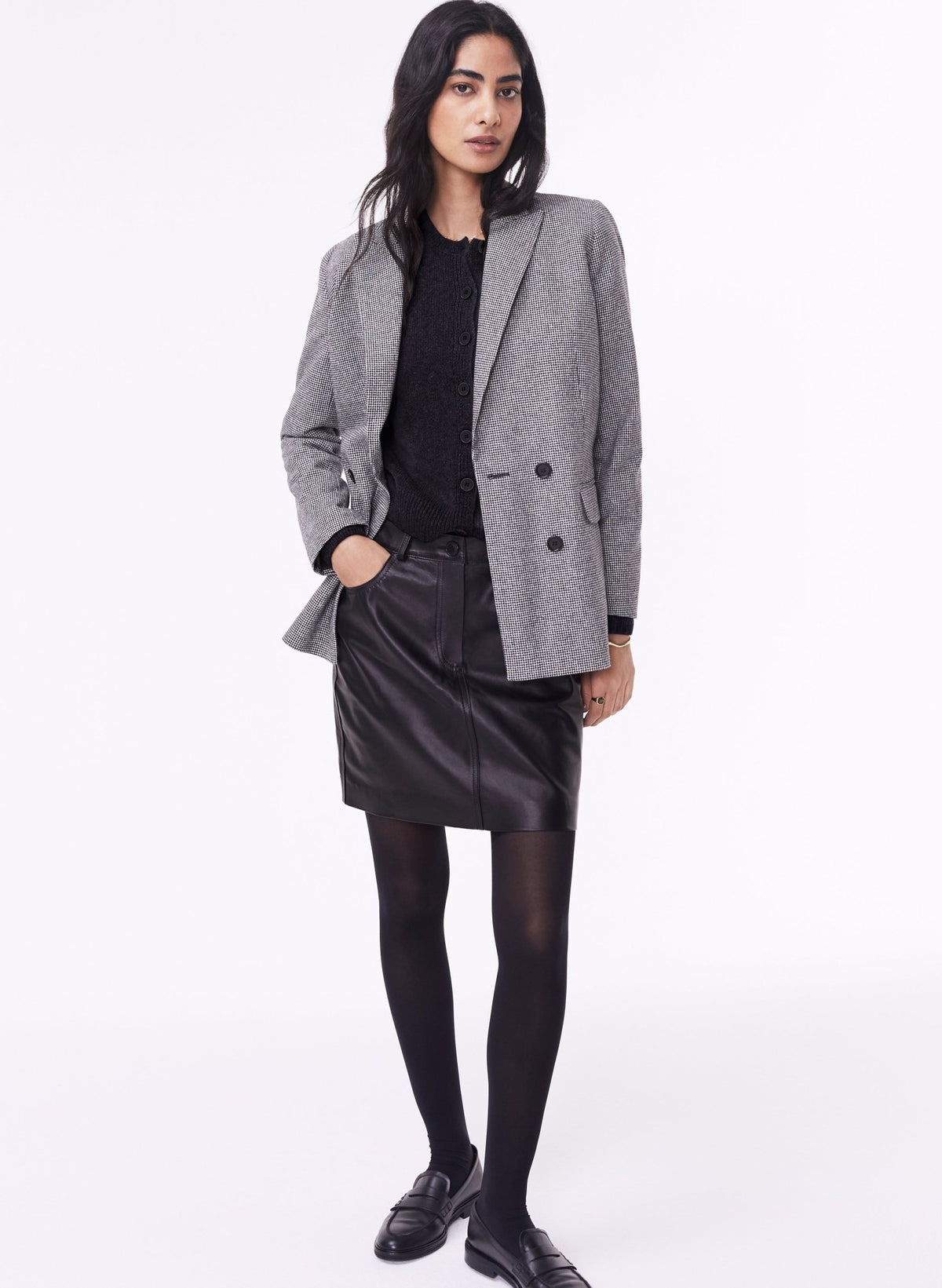 Solange Leather Skirt