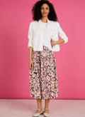 Stefania Skirt with LENZING™ ECOVERO™ - Pink Blur Baukjen