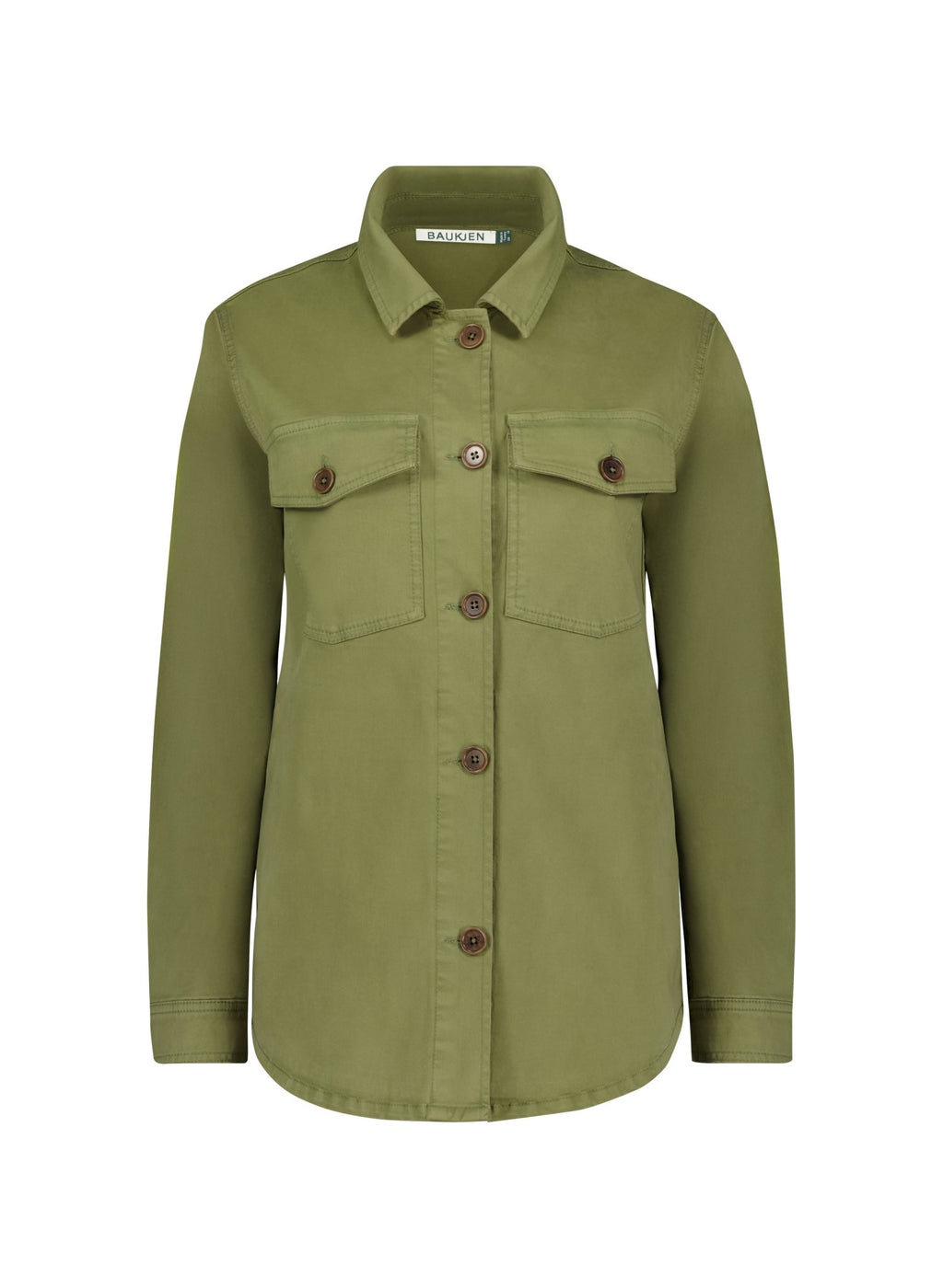 Stella Organic Cotton Jacket - Light Olive Baukjen