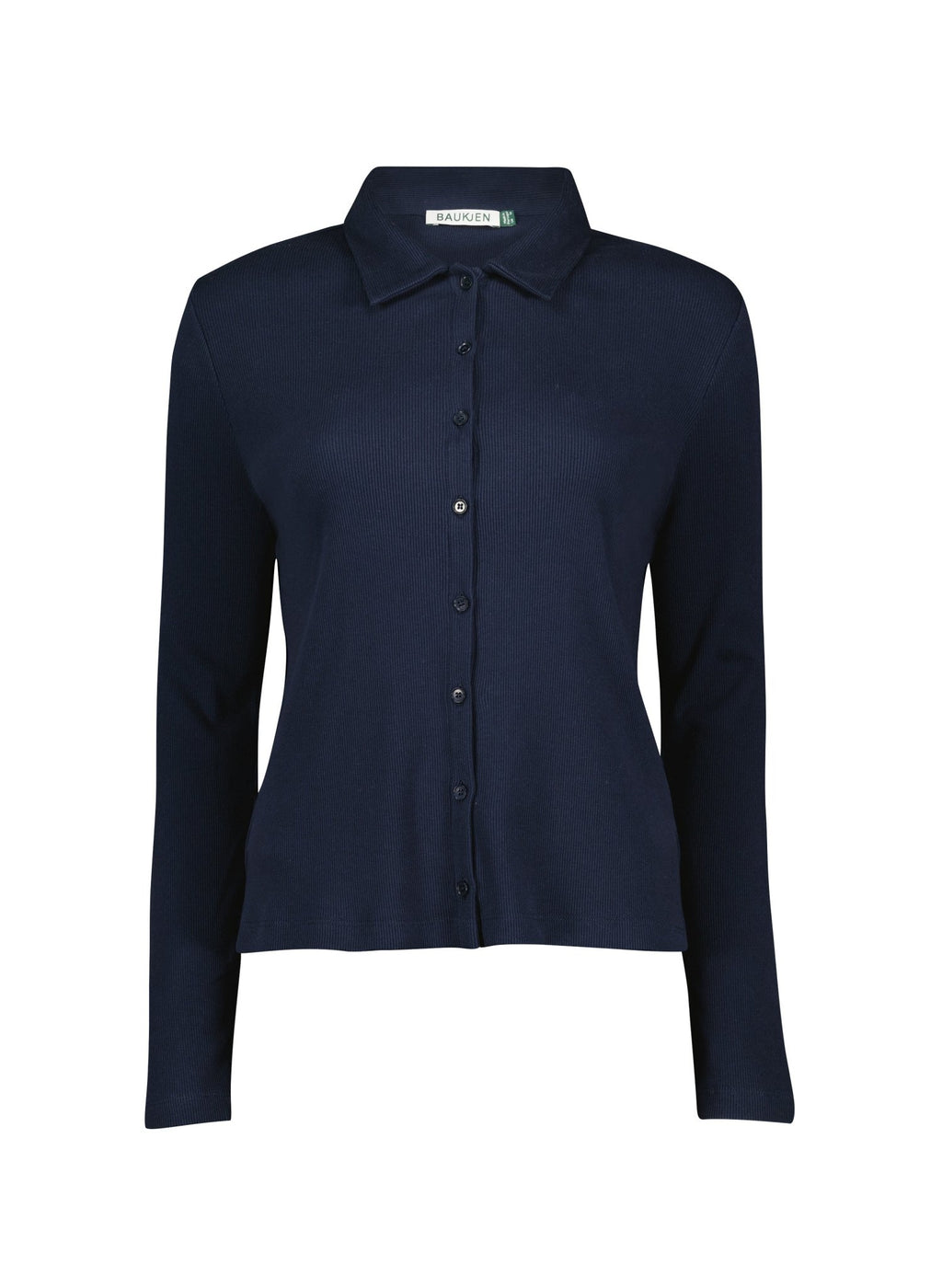 Susan Organic Cotton Button Down Top - Classic Navy Baukjen