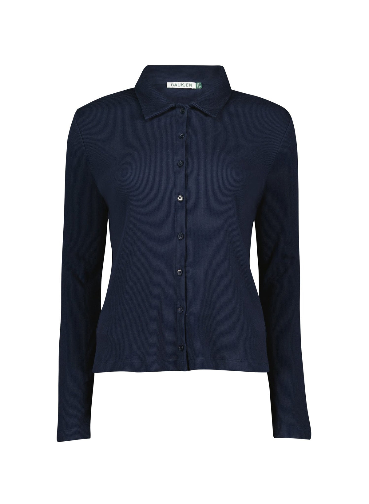Susan Organic Cotton Button Down Top - Classic Navy Baukjen