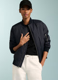Tegan Bomber Jacket - Navy Baukjen