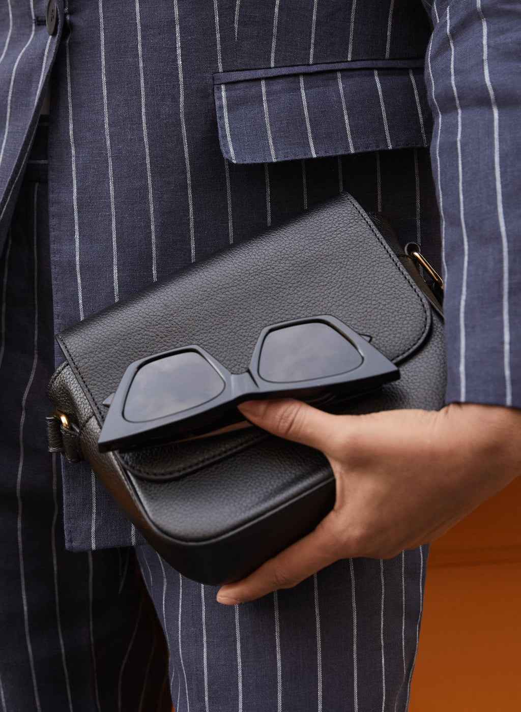 Thea Linen Blazer - Indigo & White Stripe Baukjen