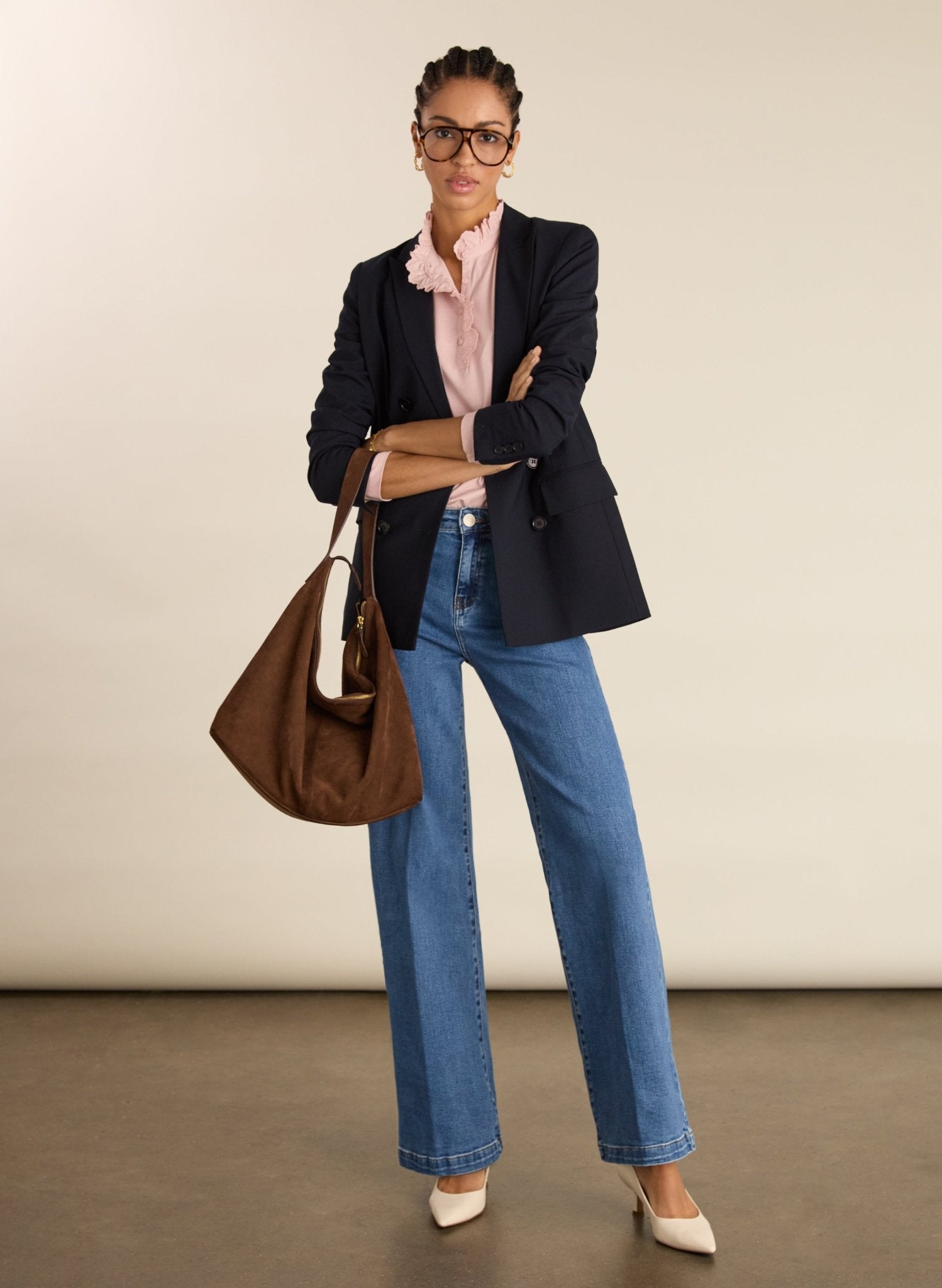 Tricia Organic Cotton Top - Powder Pink Baukjen