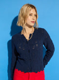 Ursula Ecotec Cardigan - Deep Indigo Baukjen