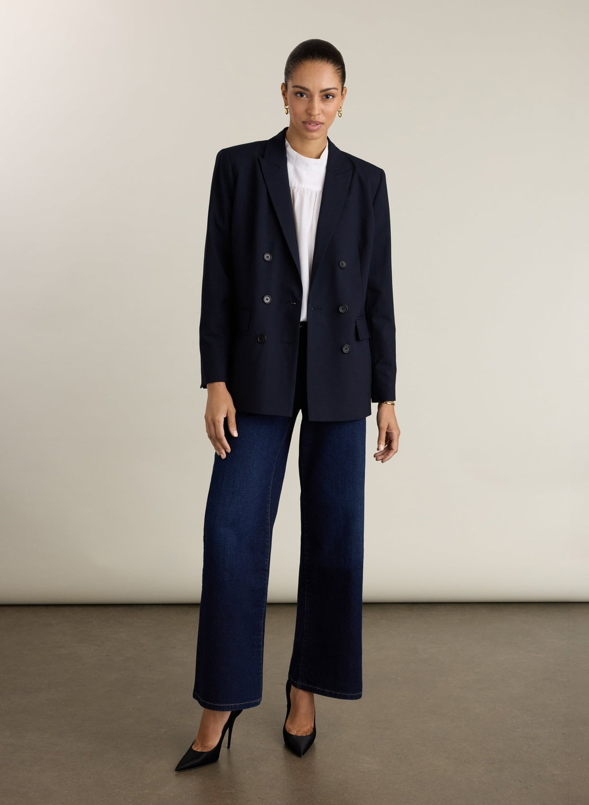 Vanity Blazer - Classic Navy Baukjen