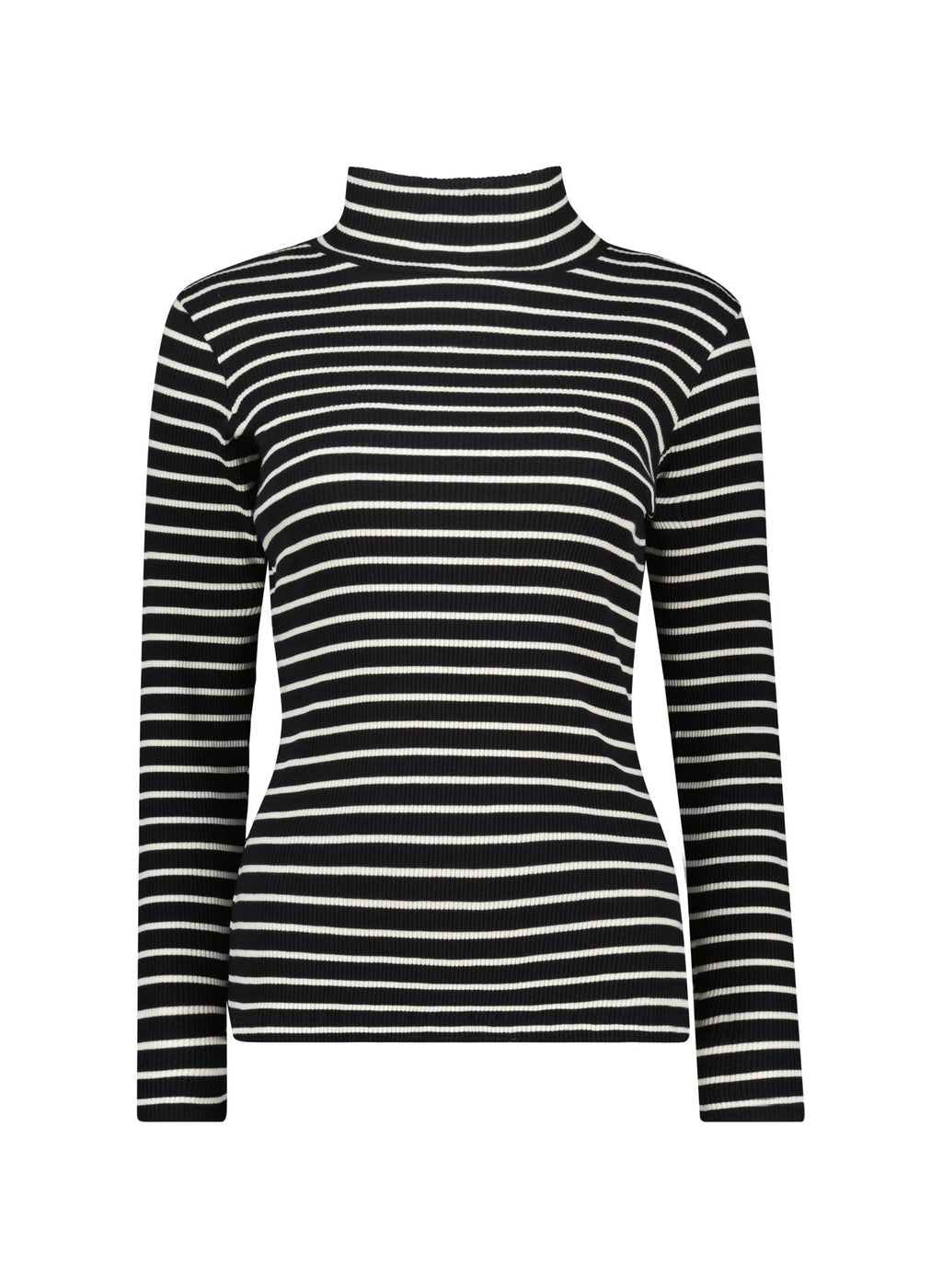 Vera Organic Cotton Top - Caviar Black & Soft White Baukjen