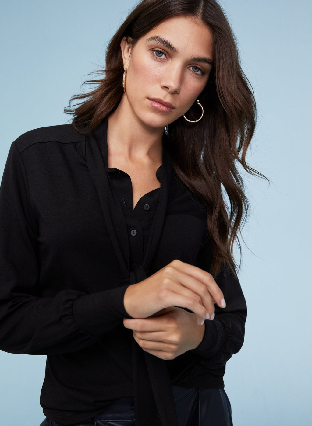 Verushka Blouse with LENZING™ ECOVERO™ - Caviar Black Baukjen