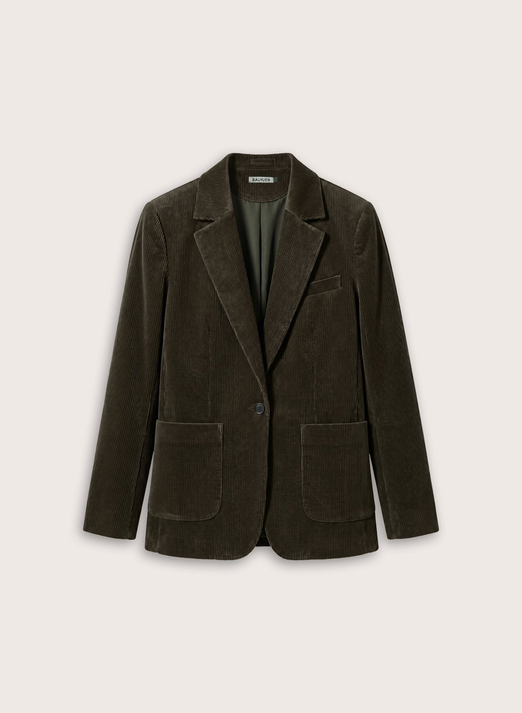 Wanda Corduroy Blazer - Khaki Baukjen