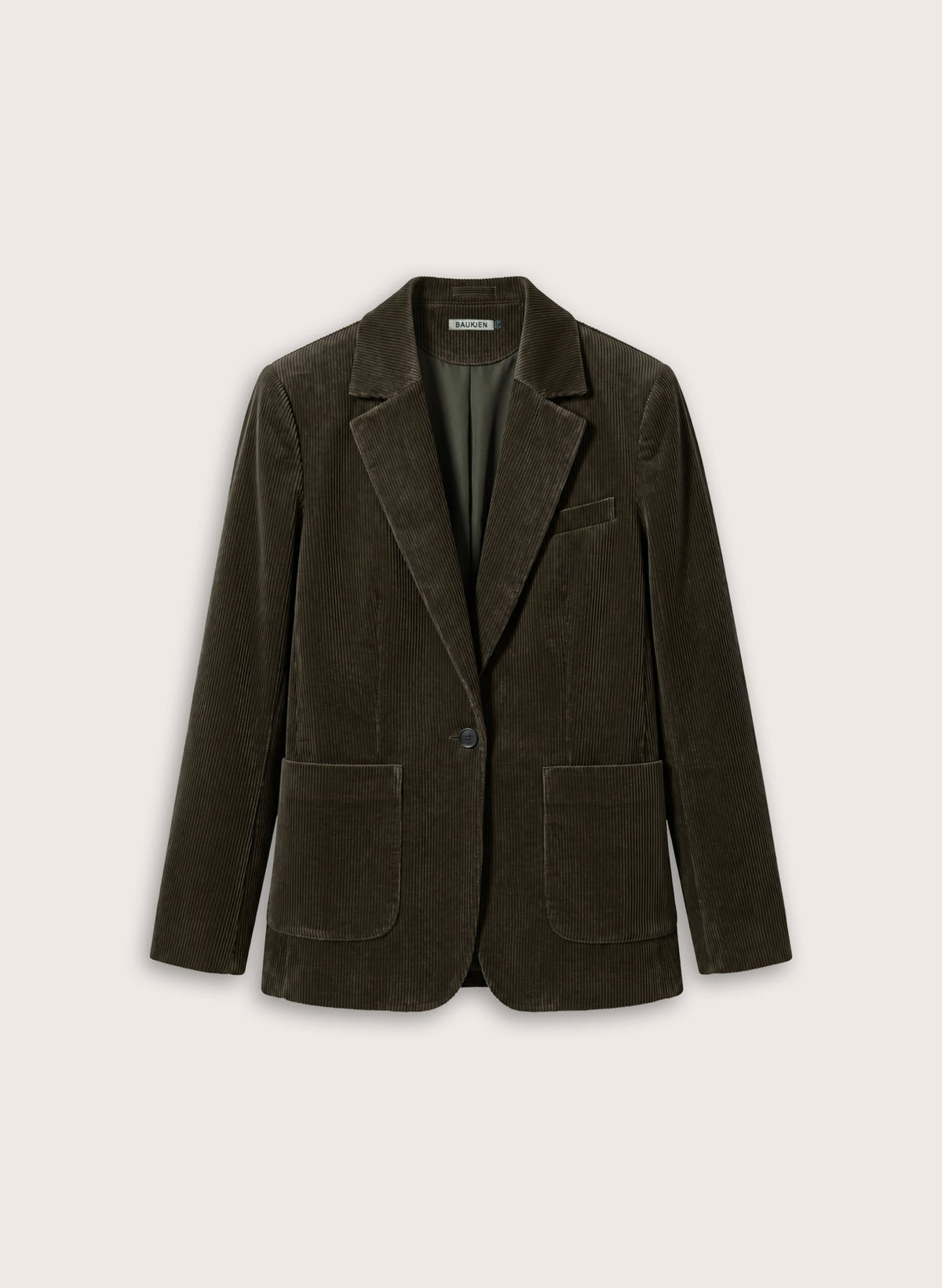 Wanda Corduroy Blazer - Khaki Baukjen