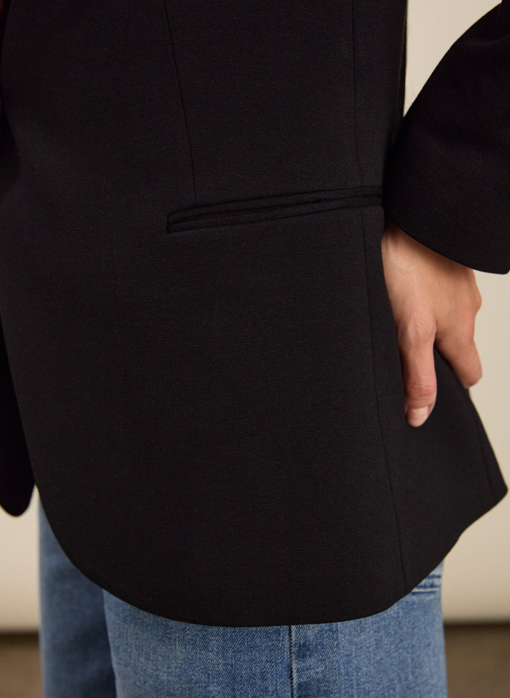 Yolanda Ponte Tailored Blazer - Caviar Black Baukjen