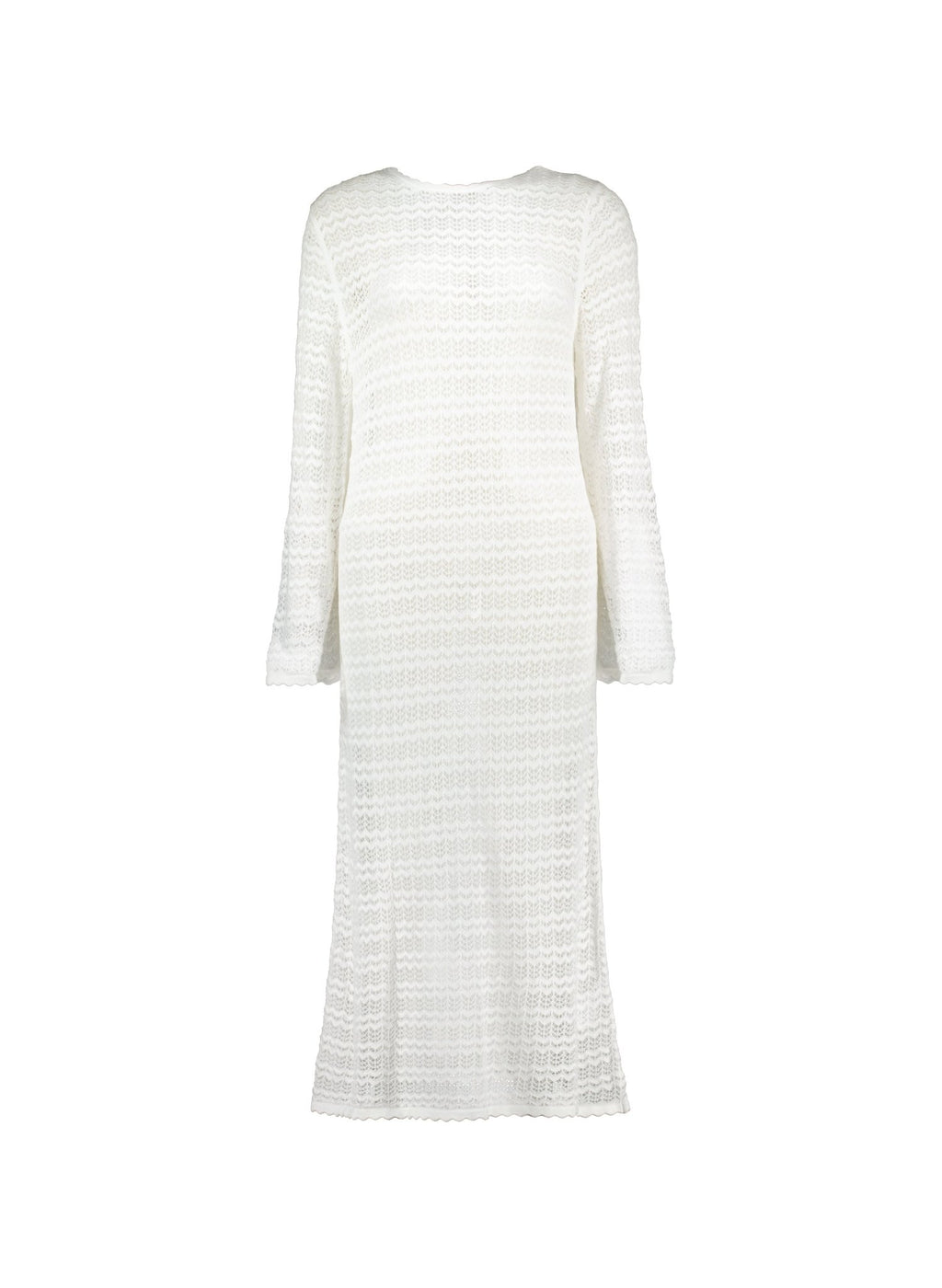 Zarah Crochet Dress with Tencel™ - Soft White Baukjen