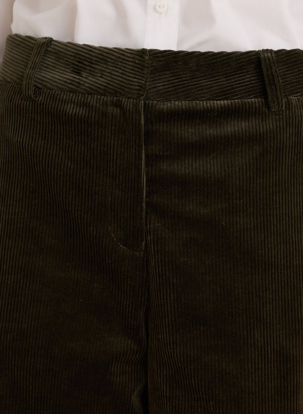 Zee Corduroy Culottes - Khaki Baukjen