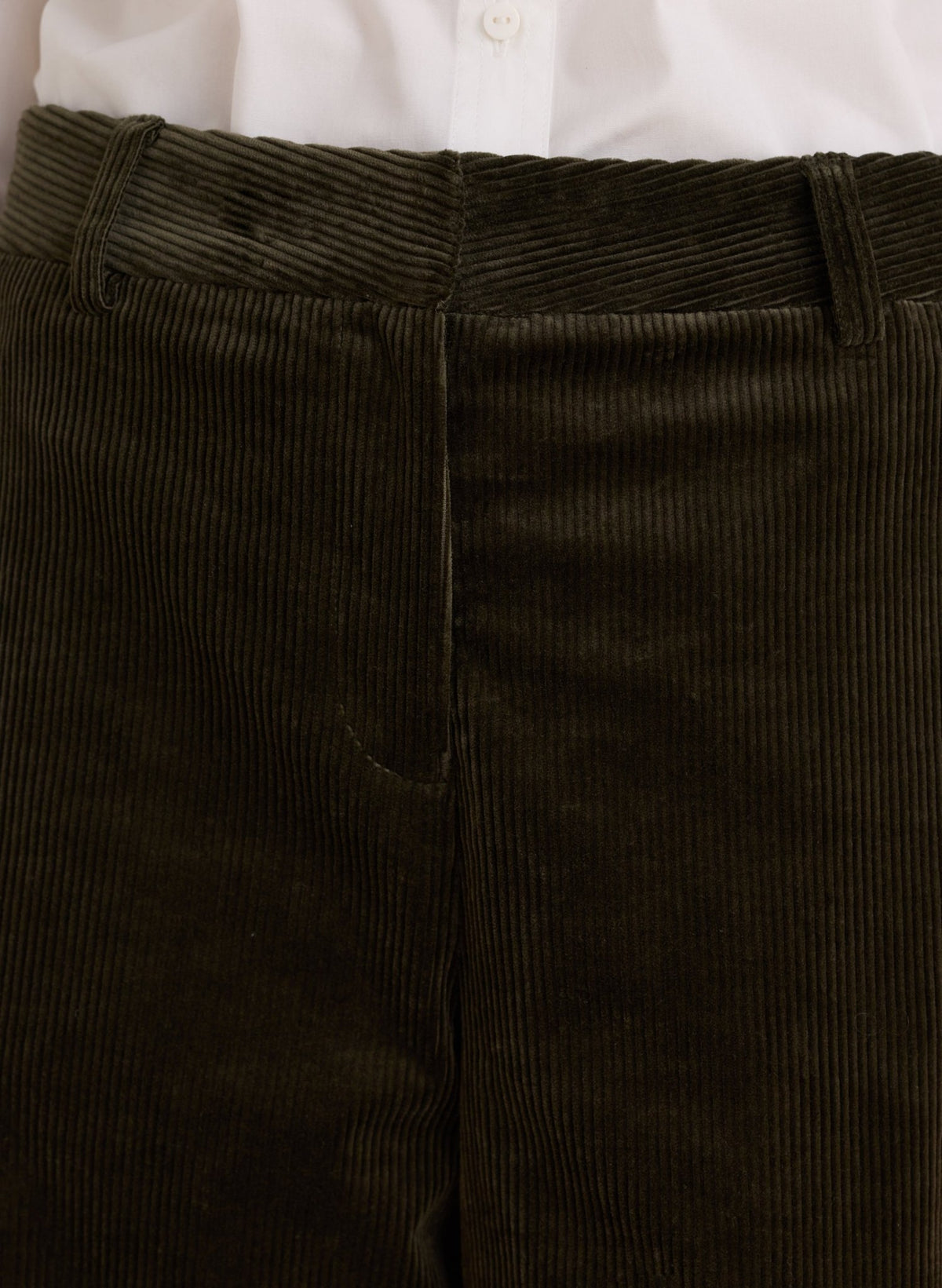 Zee Corduroy Culottes - Khaki Baukjen