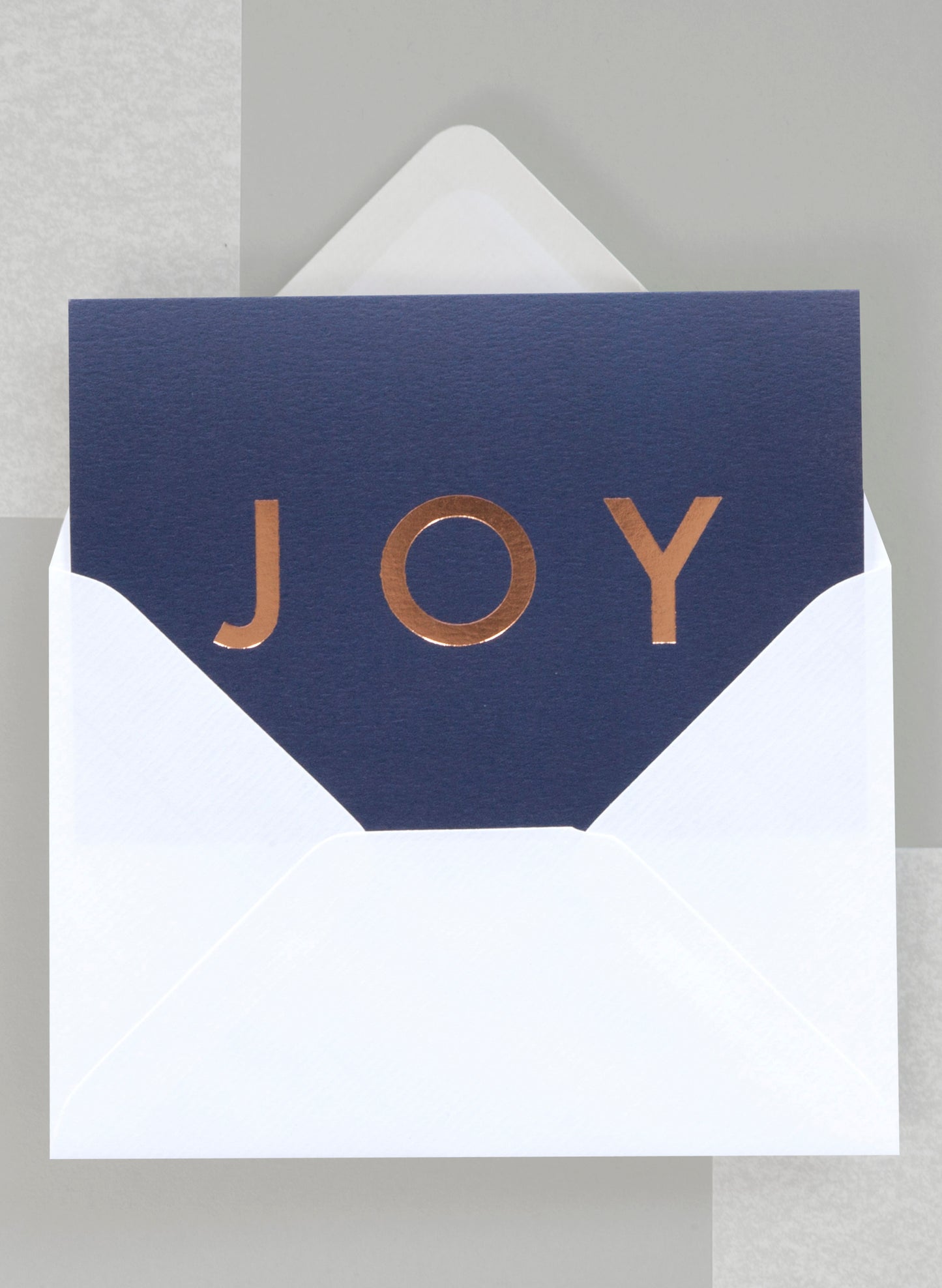 Ola Festive Joy Typographic Foil Blocked Card