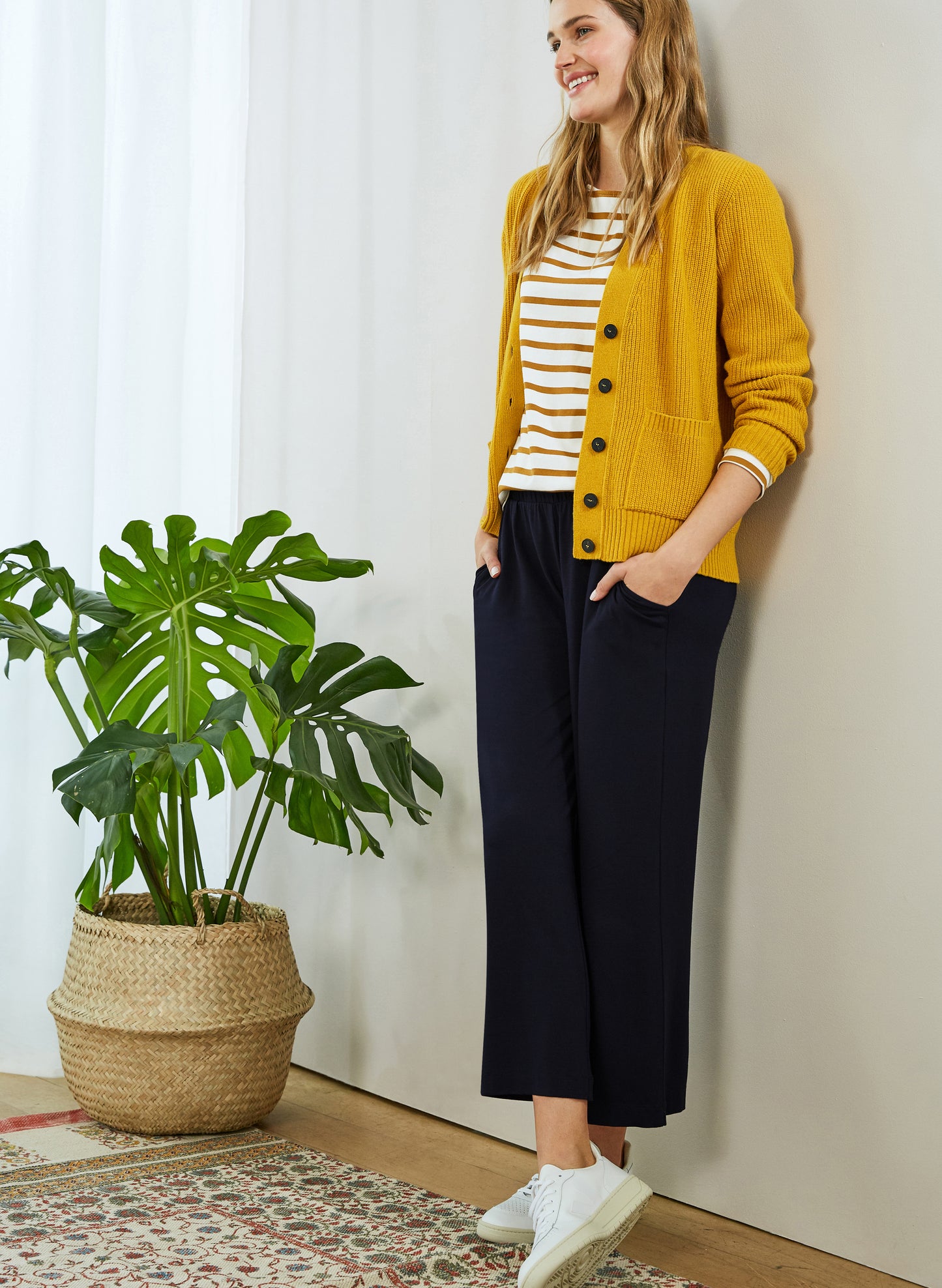 Cropped Palazzo Trouser with LENZING™ ECOVERO™