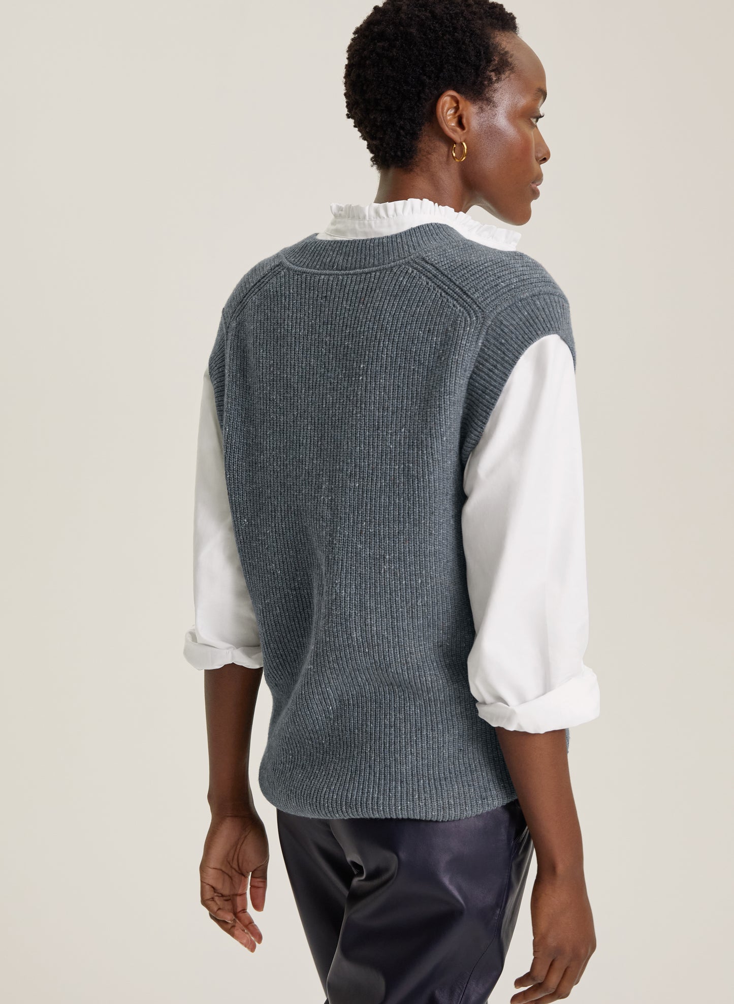 Bella Recycled Wool Knitted Vest to Rent
