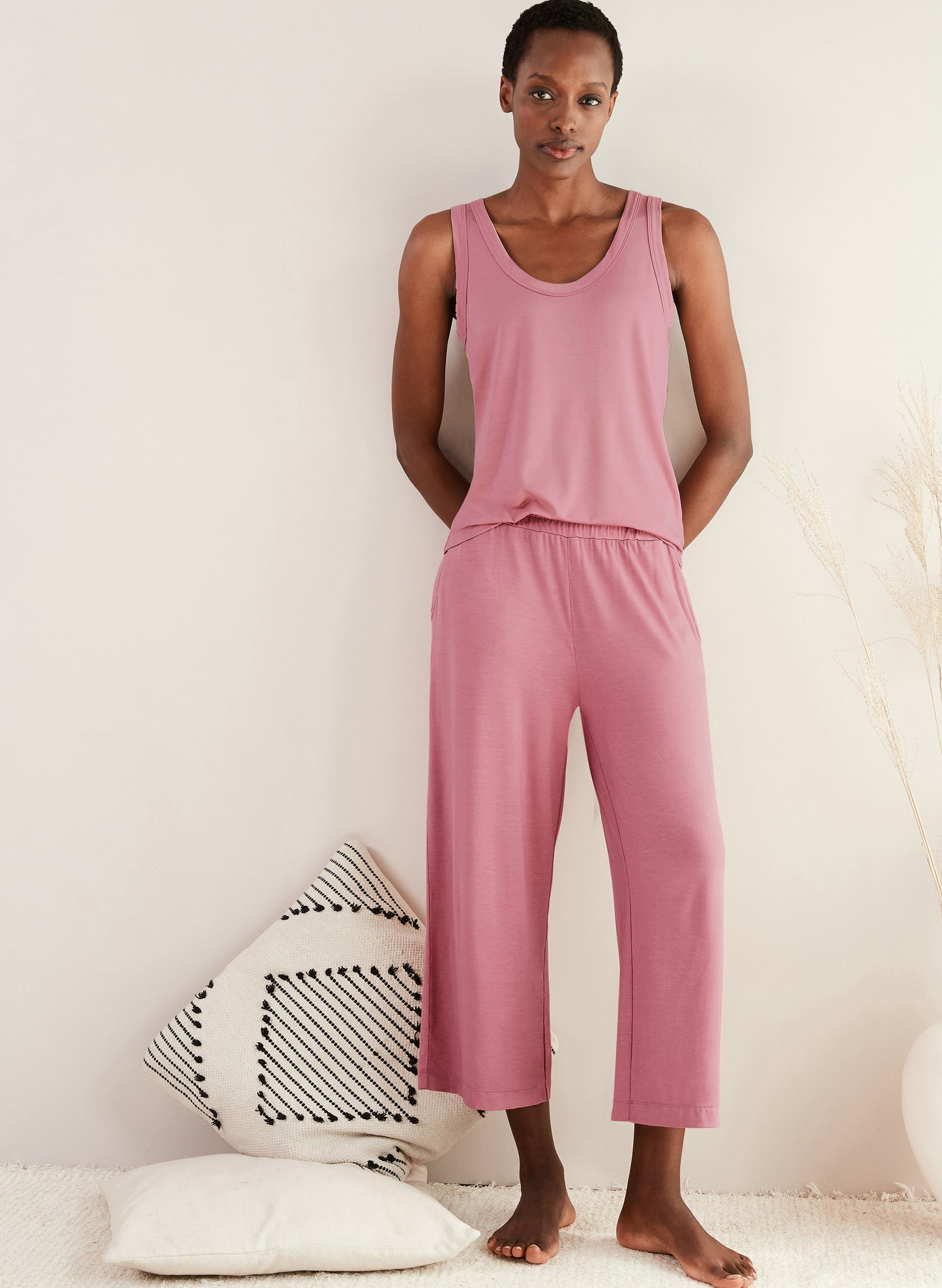 Peace Lyocell Cropped Trousers