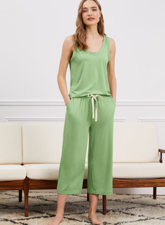 Peace Drawcord Cropped Trousers with TENCEL™