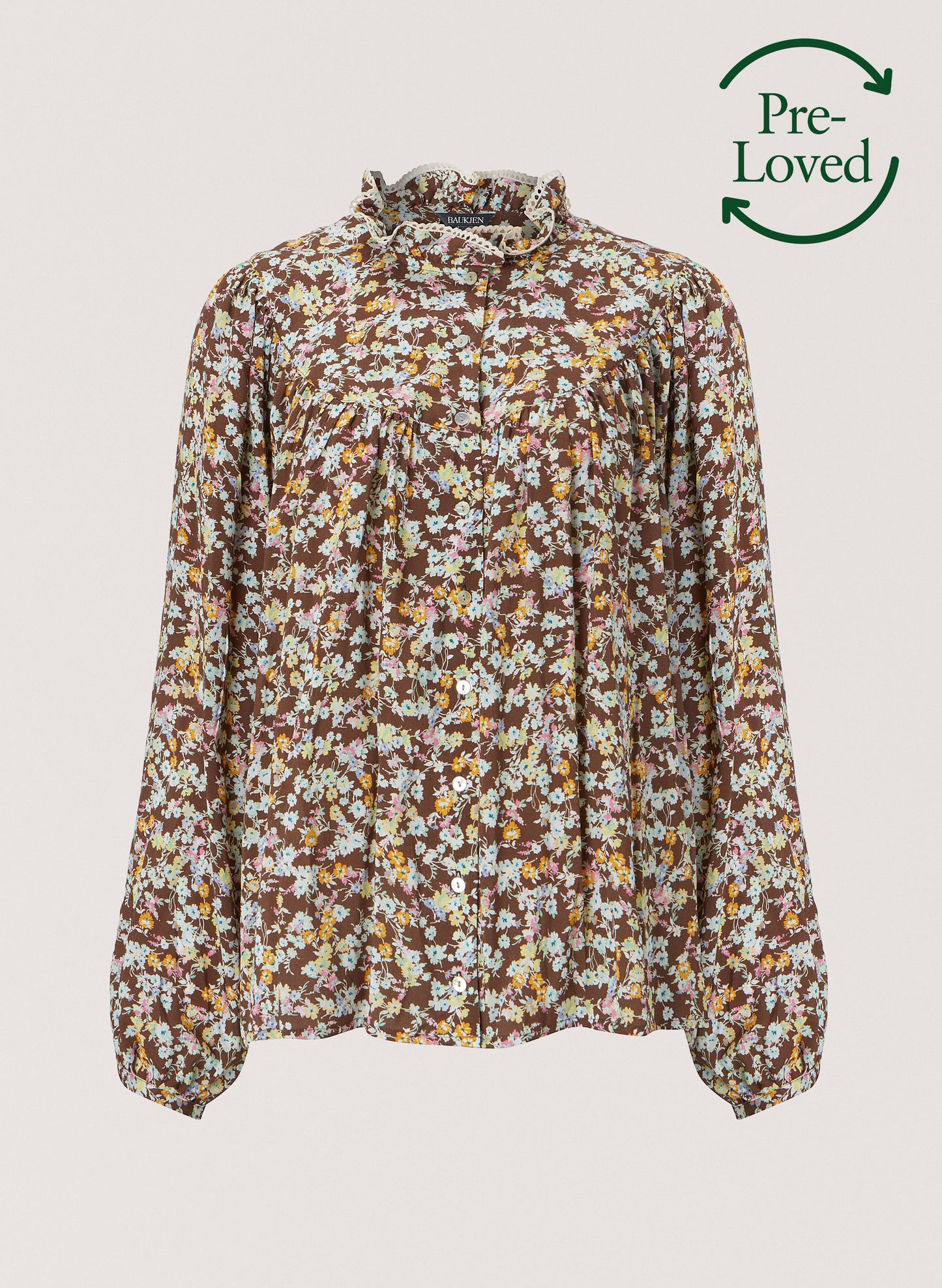 Pre-Loved Stefania Smock Blouse with LENZING™ ECOVERO™