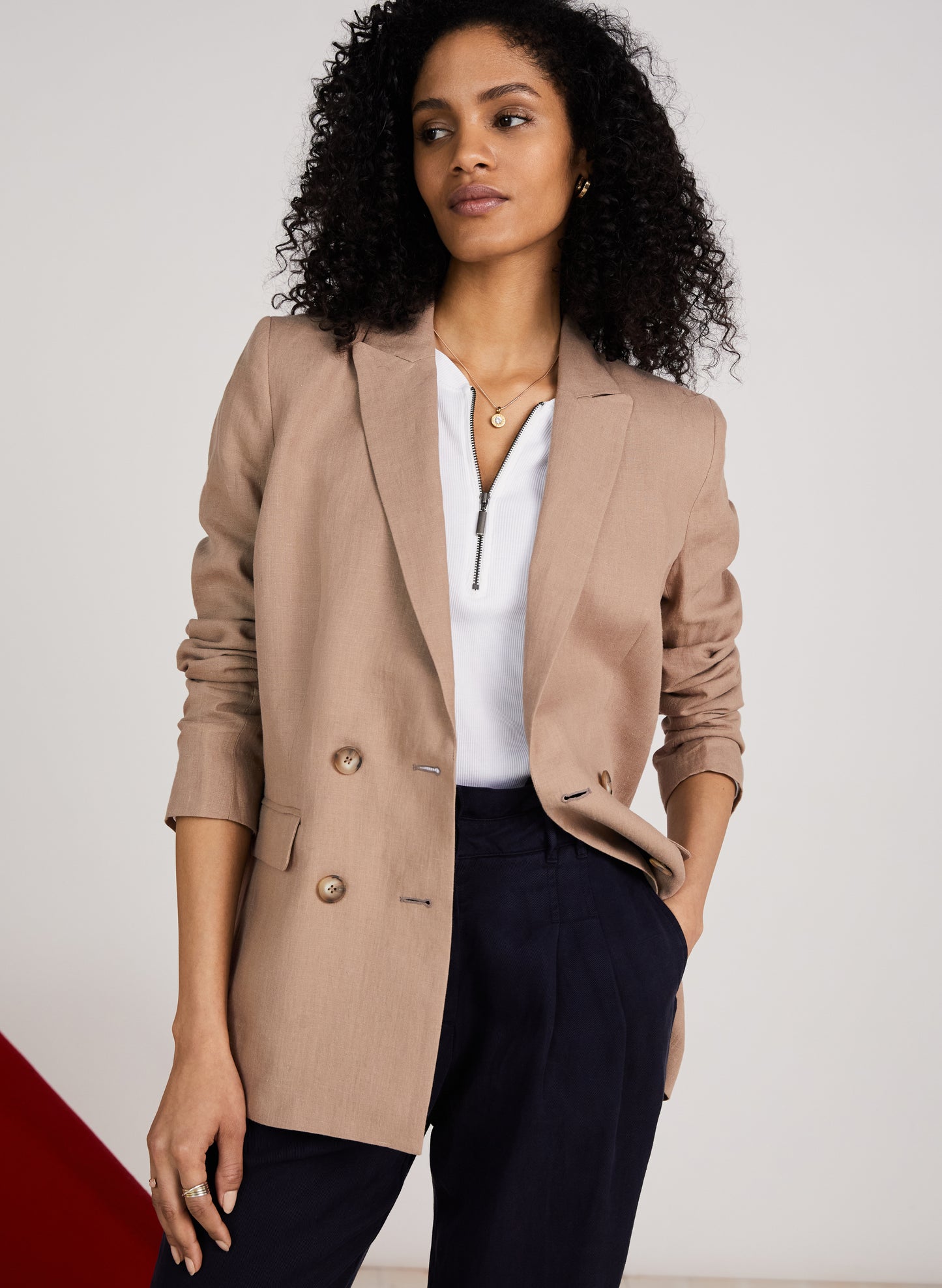 Maxine Hemp Double breasted Jacket  to Rent