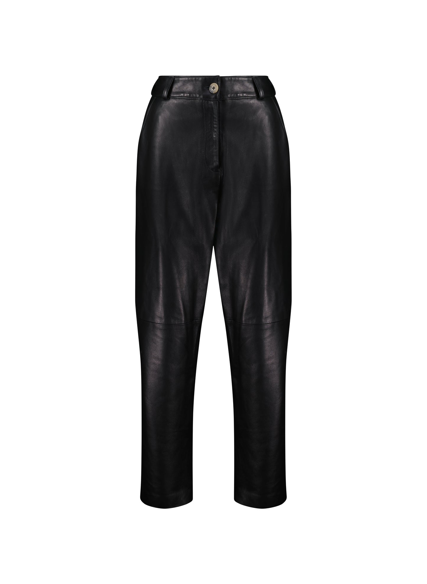 Calina Straight Leather Trousers