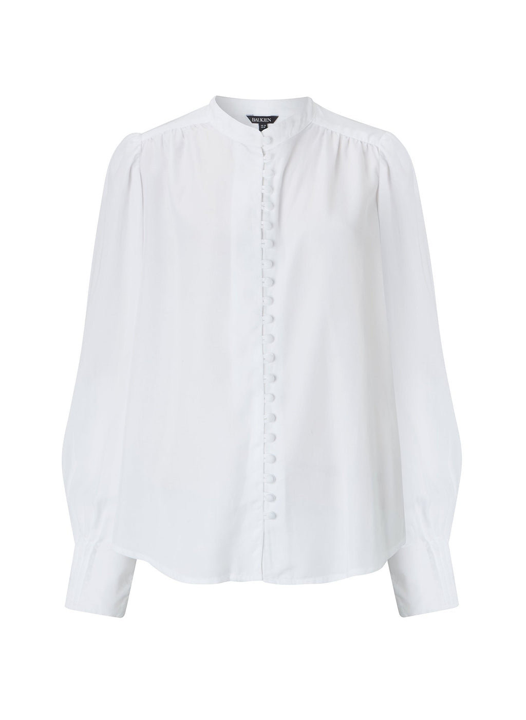 Annika Blouse with Tencel™ - Pure White Baukjen