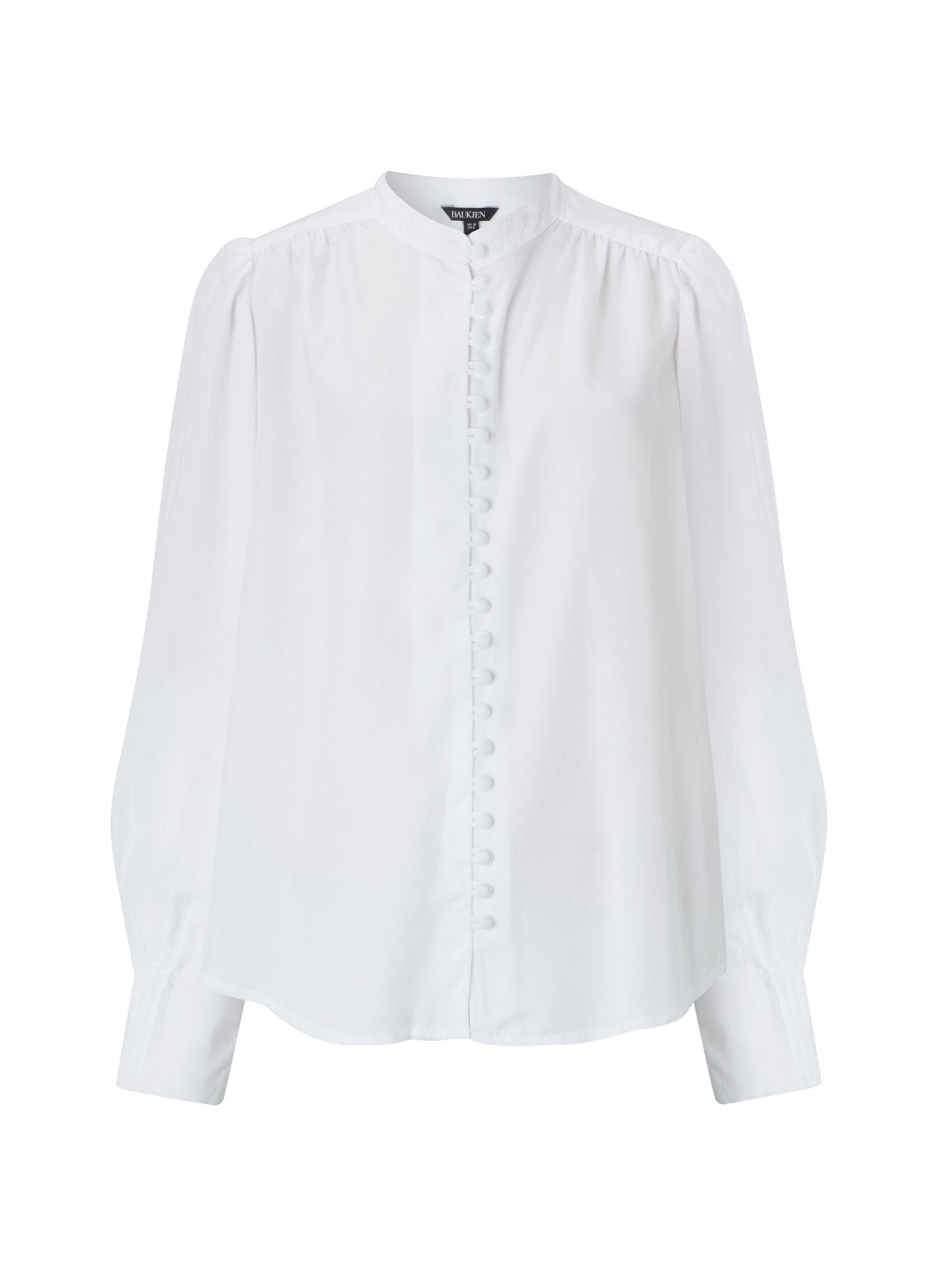 Annika Blouse with Tencel™ - Pure White Baukjen