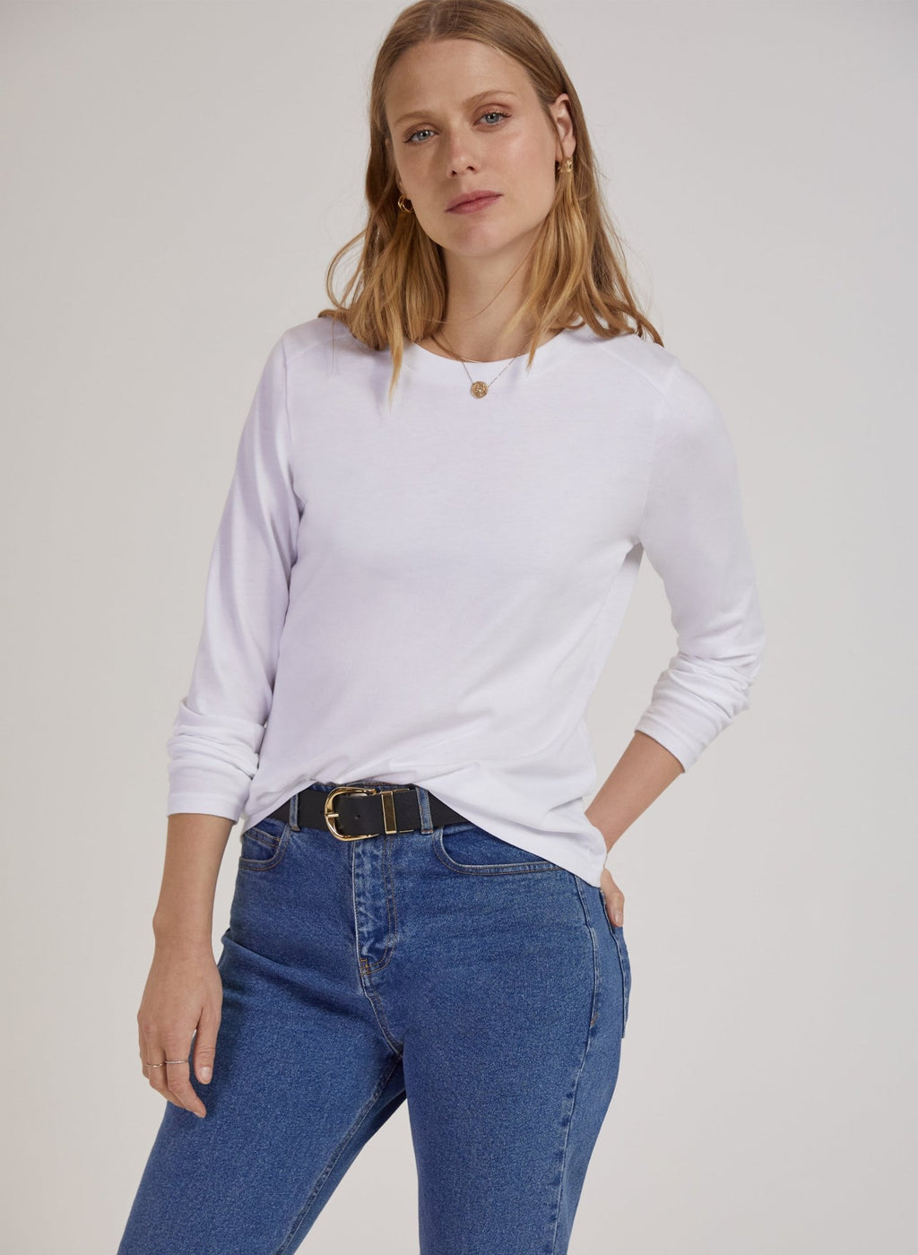 Baukjen Essentials Organic Cotton Top - Pure White Baukjen
