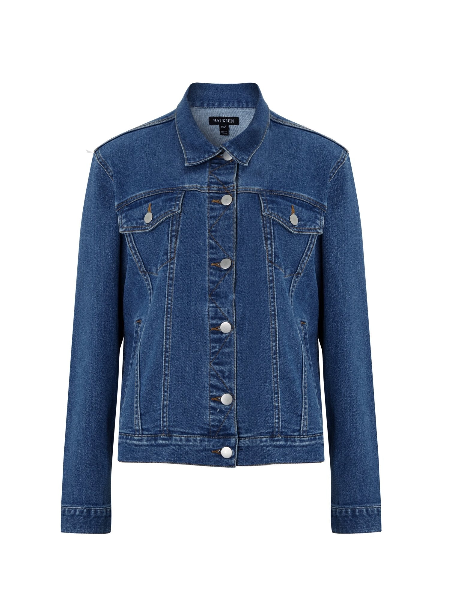 Baukjen Organic Cotton Denim Jacket - Washed Indigo Baukjen