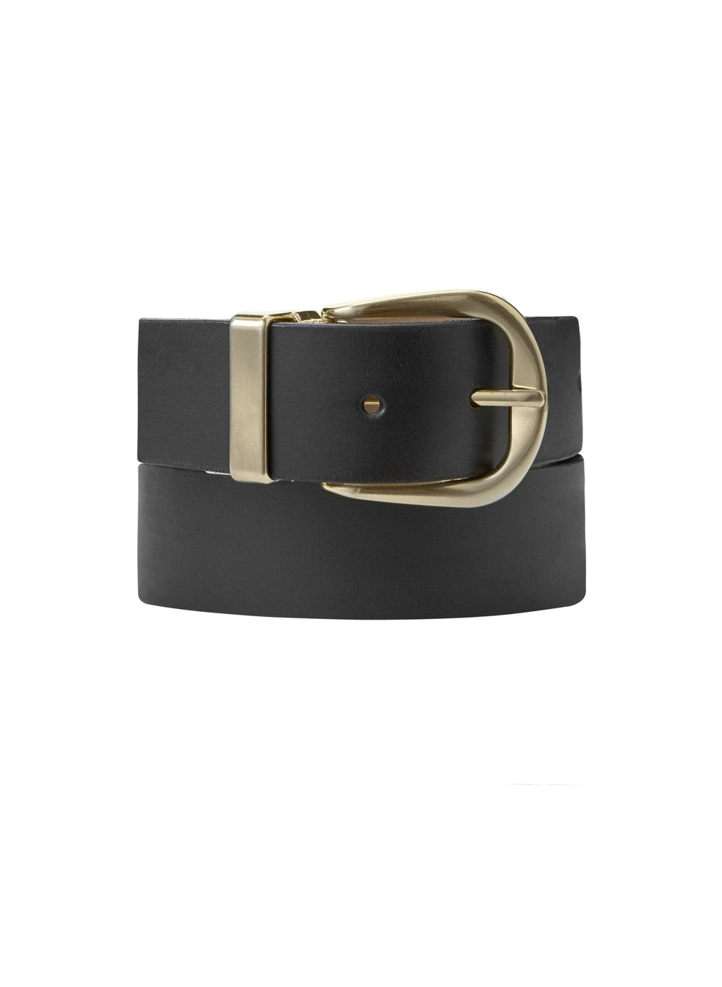 Baukjen Reversible Gold Buckle Belt - Light Tan & Black Baukjen