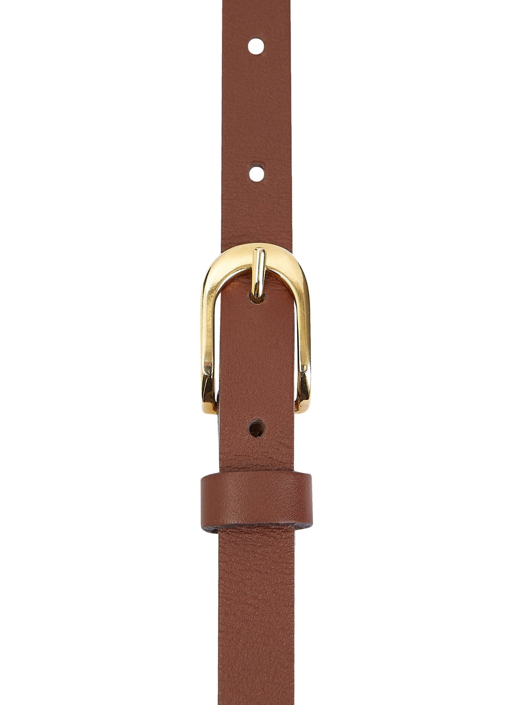 Baukjen Slim Belt - Gold - Brown Baukjen
